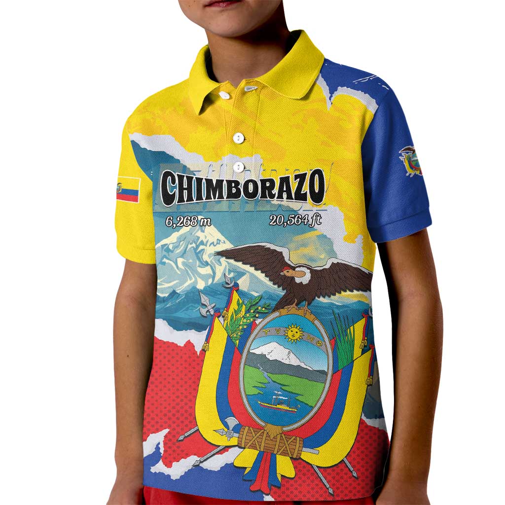Personalized Ecuador Chimborazo Mountain Kid Polo Shirt La Sultana de Los Andes