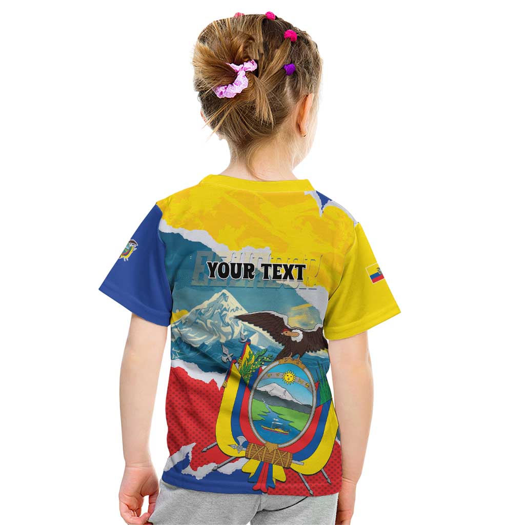 Personalized Ecuador Chimborazo Mountain Kid T Shirt La Sultana de Los Andes