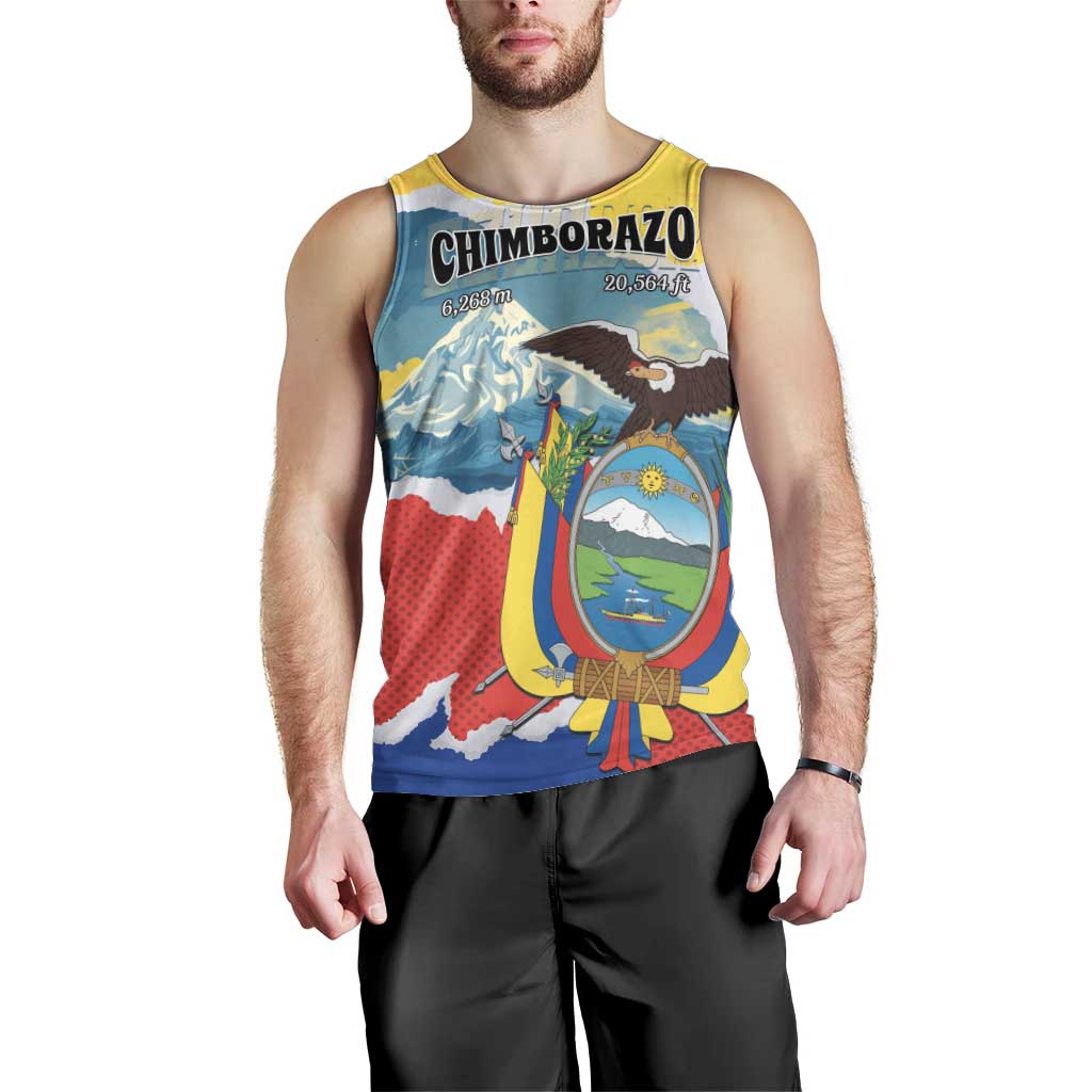 Personalized Ecuador Chimborazo Mountain Men Tank Top La Sultana de Los Andes