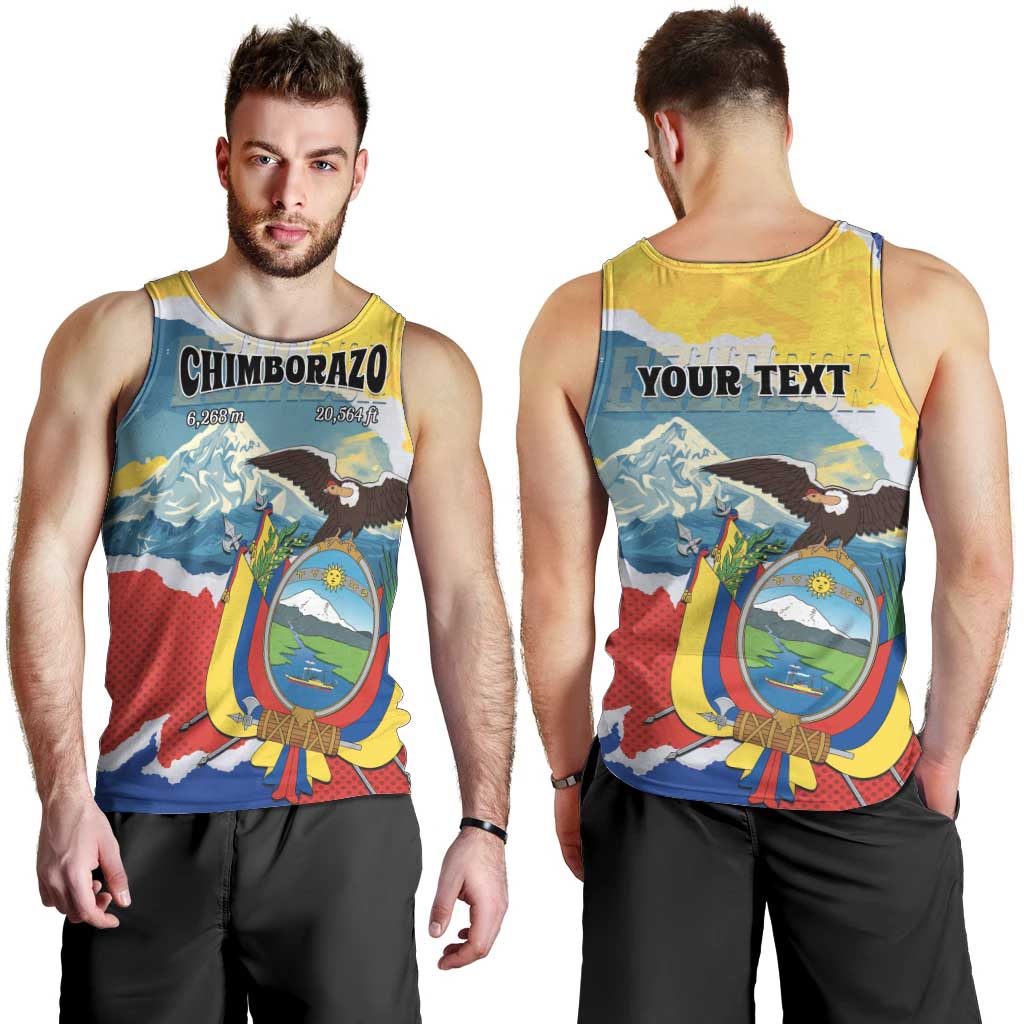 Personalized Ecuador Chimborazo Mountain Men Tank Top La Sultana de Los Andes