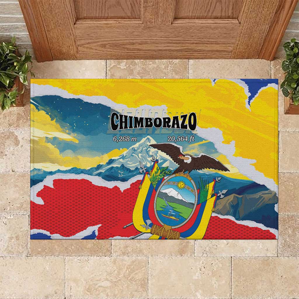 Ecuador Chimborazo Mountain Rubber Doormat La Sultana de Los Andes