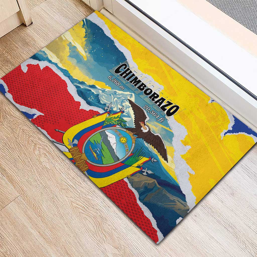 Ecuador Chimborazo Mountain Rubber Doormat La Sultana de Los Andes