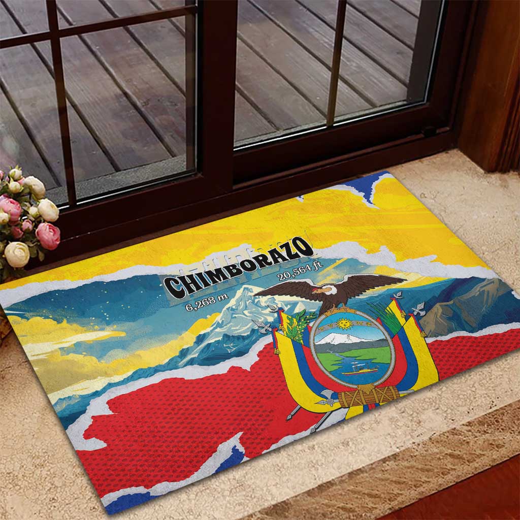 Ecuador Chimborazo Mountain Rubber Doormat La Sultana de Los Andes