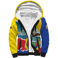 Personalized Ecuador Chimborazo Mountain Sherpa Hoodie La Sultana de Los Andes