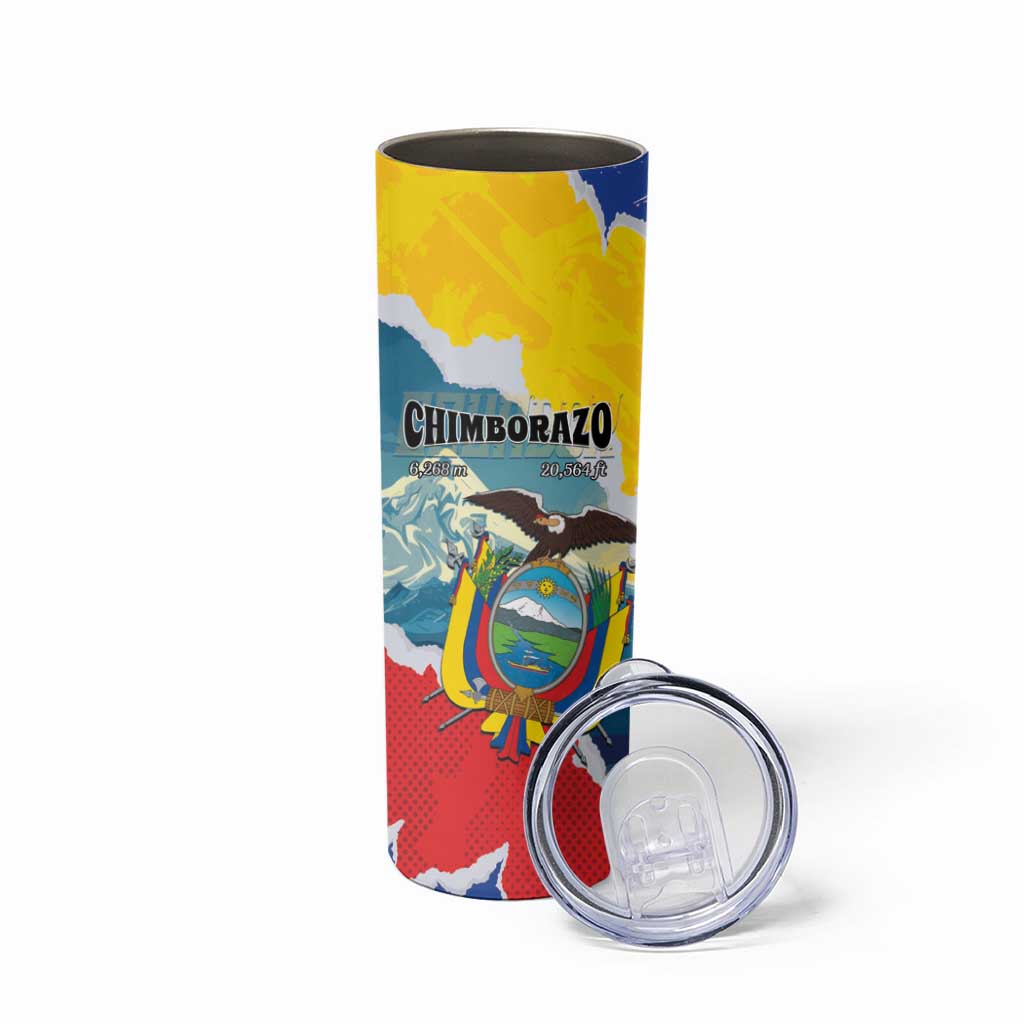 Personalized Ecuador Chimborazo Mountain Skinny Tumbler La Sultana de Los Andes