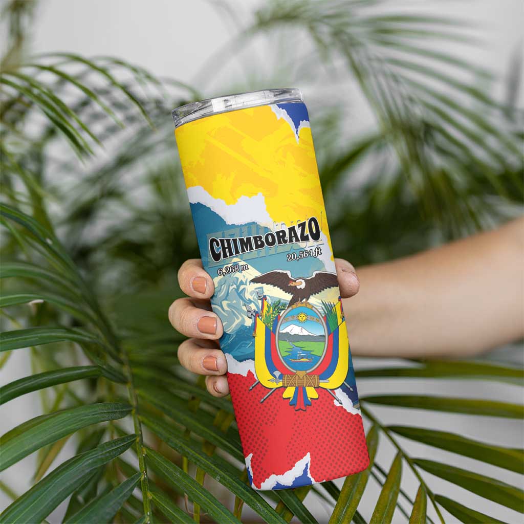 Personalized Ecuador Chimborazo Mountain Skinny Tumbler La Sultana de Los Andes