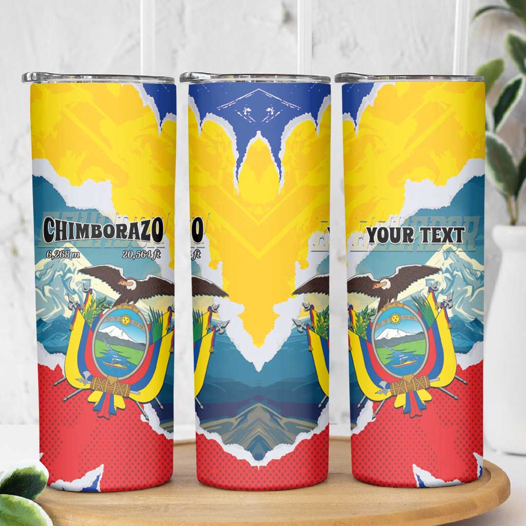 Personalized Ecuador Chimborazo Mountain Skinny Tumbler La Sultana de Los Andes
