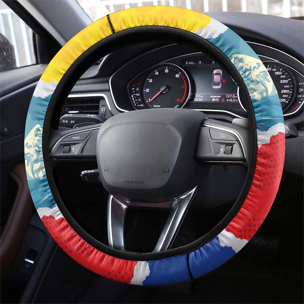 Ecuador Chimborazo Mountain Steering Wheel Cover La Sultana de Los Andes