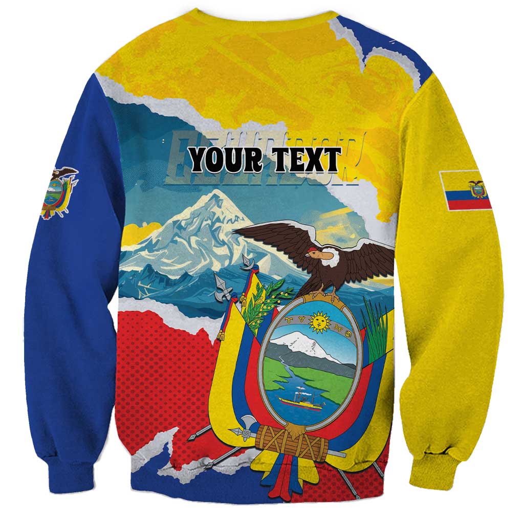 Personalized Ecuador Chimborazo Mountain Sweatshirt La Sultana de Los Andes