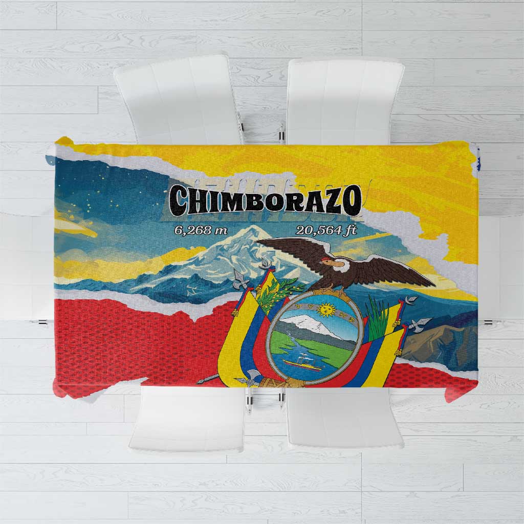 Ecuador Chimborazo Mountain Tablecloth La Sultana de Los Andes