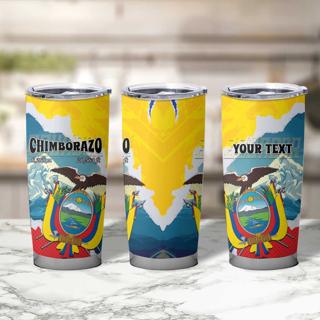 Personalized Ecuador Chimborazo Mountain Tumbler Cup La Sultana de Los Andes