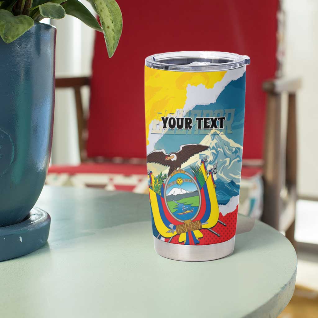 Personalized Ecuador Chimborazo Mountain Tumbler Cup La Sultana de Los Andes