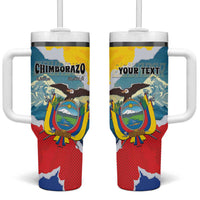 Personalized Ecuador Chimborazo Mountain Tumbler With Handle La Sultana de Los Andes