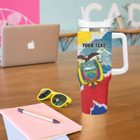 Personalized Ecuador Chimborazo Mountain Tumbler With Handle La Sultana de Los Andes