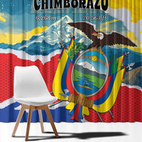 Ecuador Chimborazo Mountain Window Curtain La Sultana de Los Andes