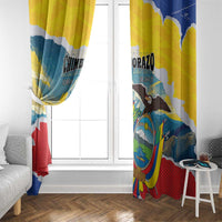 Ecuador Chimborazo Mountain Window Curtain La Sultana de Los Andes