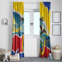 Ecuador Chimborazo Mountain Window Curtain La Sultana de Los Andes