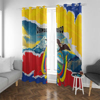 Ecuador Chimborazo Mountain Window Curtain La Sultana de Los Andes