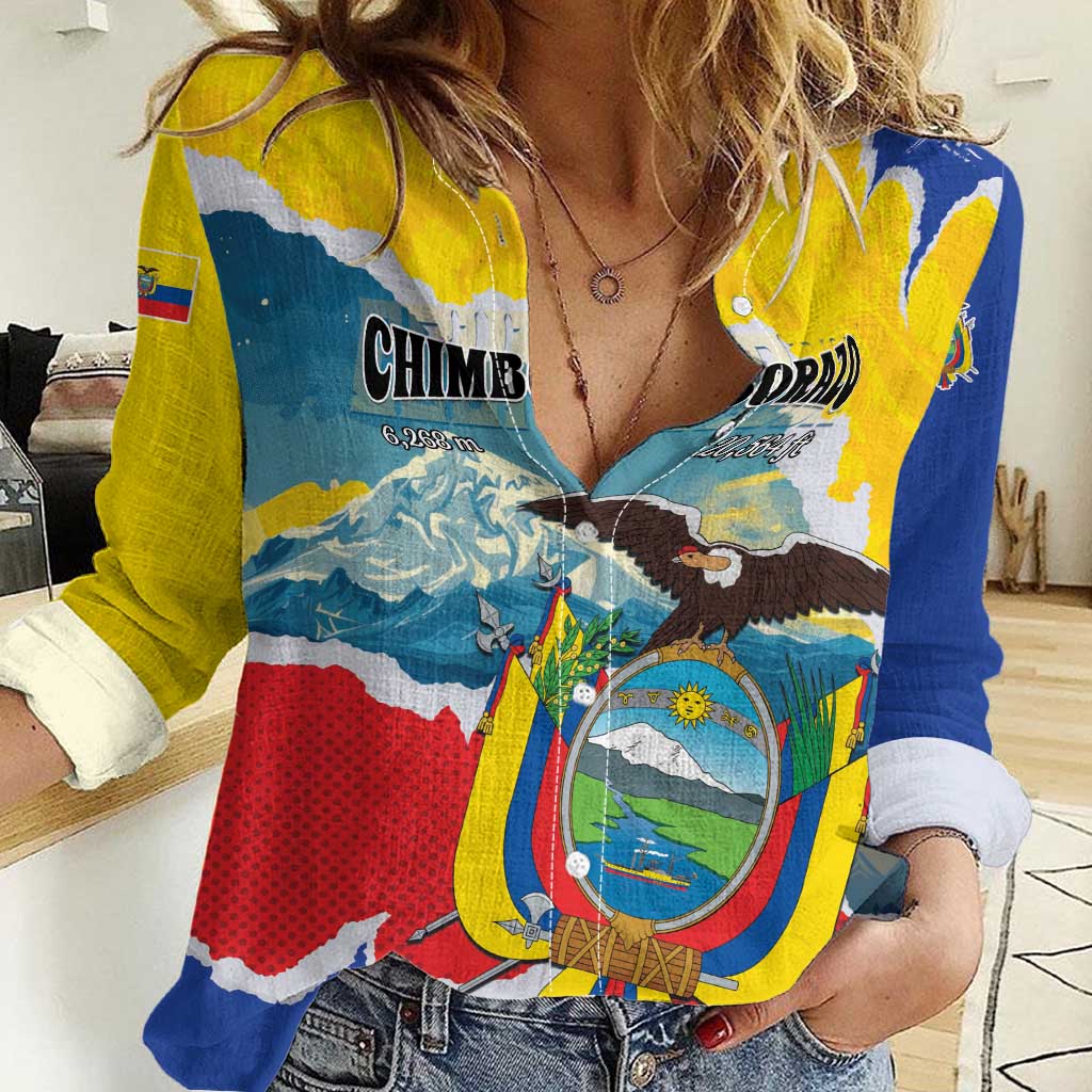 Personalized Ecuador Chimborazo Mountain Women Casual Shirt La Sultana de Los Andes