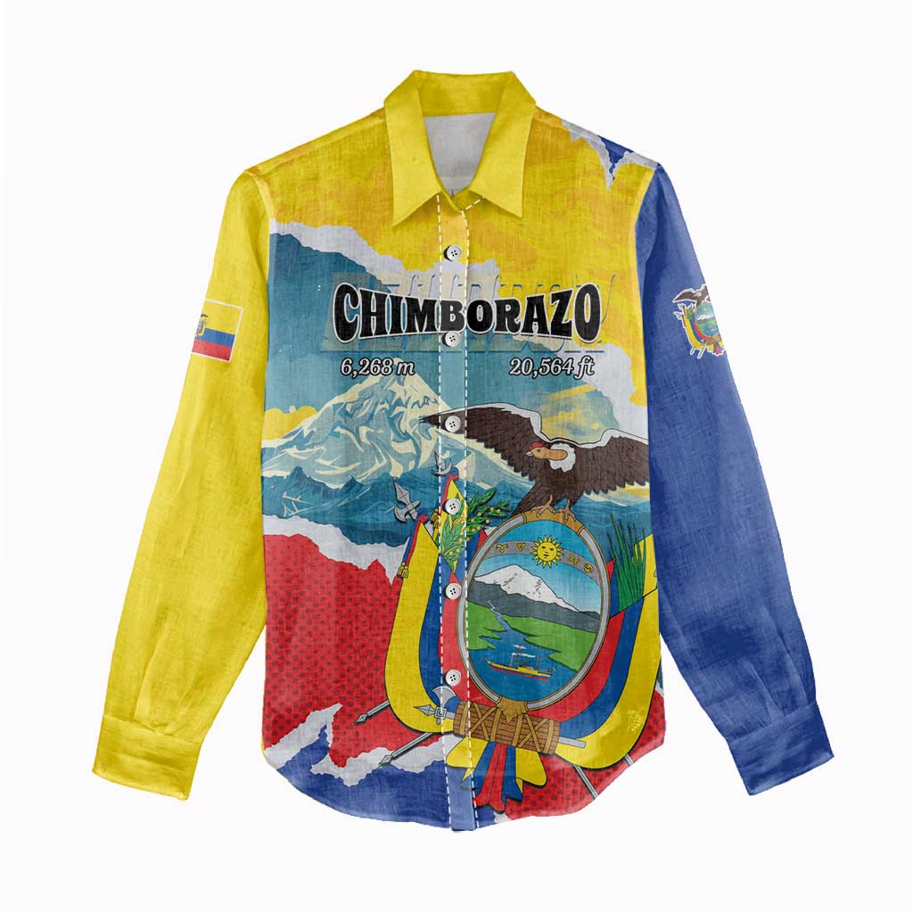 Personalized Ecuador Chimborazo Mountain Women Casual Shirt La Sultana de Los Andes