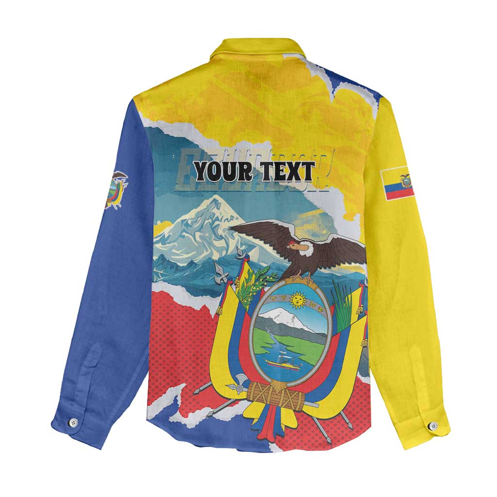 Personalized Ecuador Chimborazo Mountain Women Casual Shirt La Sultana de Los Andes