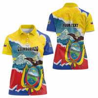 Personalized Ecuador Chimborazo Mountain Women Polo Shirt La Sultana de Los Andes