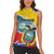 Personalized Ecuador Chimborazo Mountain Women Sleeveless Polo Shirt La Sultana de Los Andes
