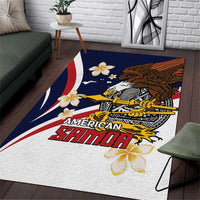 American Samoa Area Rug Amerika Samoa Bald Eagle