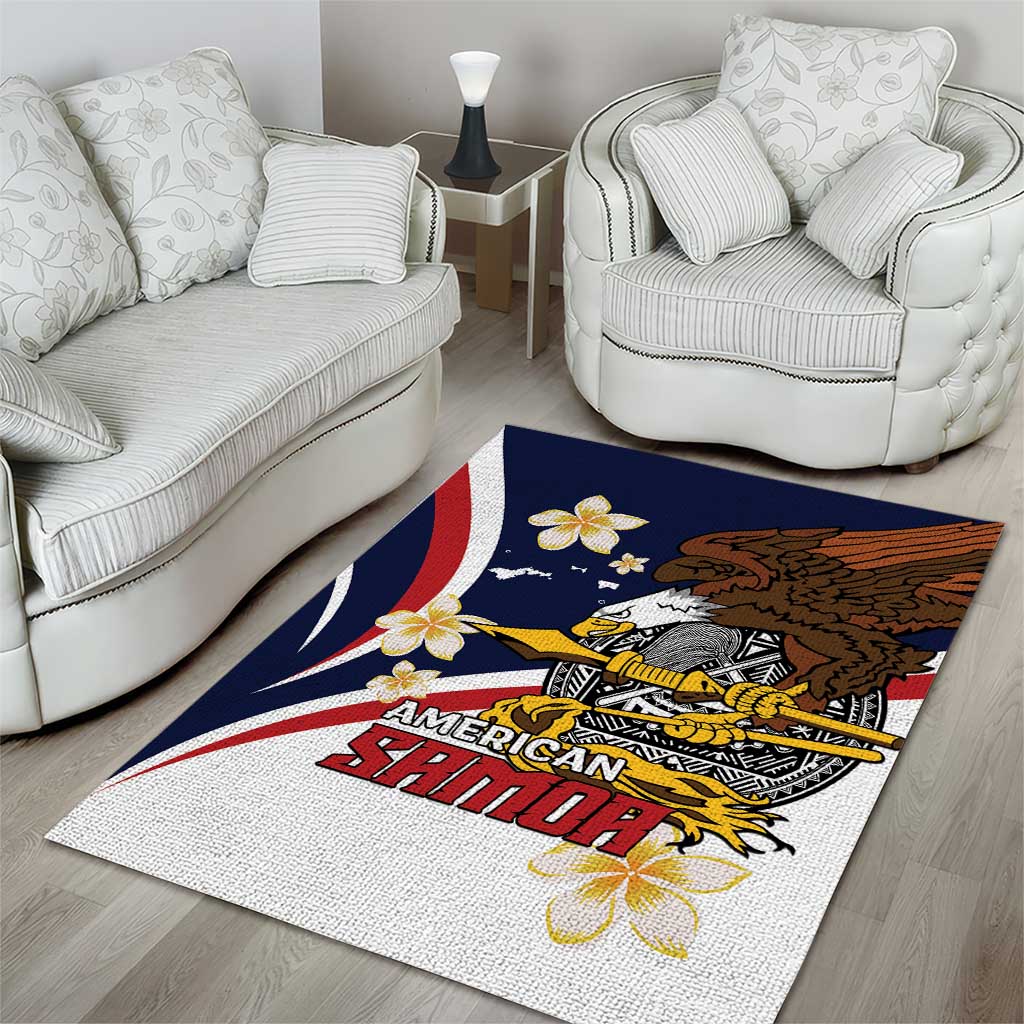 American Samoa Area Rug Amerika Samoa Bald Eagle