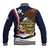 Personalized American Samoa Baseball Jacket Amerika Samoa Bald Eagle
