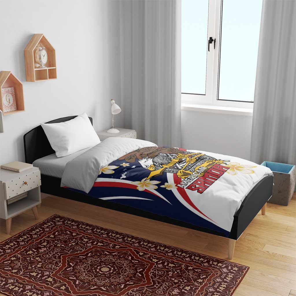 American Samoa Bedding Set Amerika Samoa Bald Eagle