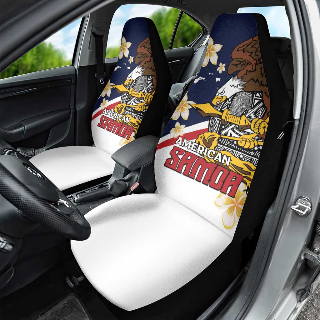 American Samoa Car Seat Cover Amerika Samoa Bald Eagle