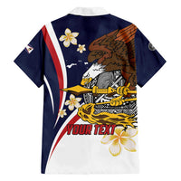 Personalized American Samoa Family Matching Long Sleeve Bodycon Dress and Hawaiian Shirt Amerika Samoa Bald Eagle