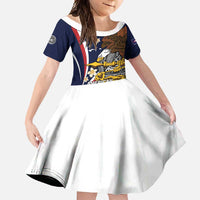 Personalized American Samoa Family Matching Tank Maxi Dress and Hawaiian Shirt Amerika Samoa Bald Eagle