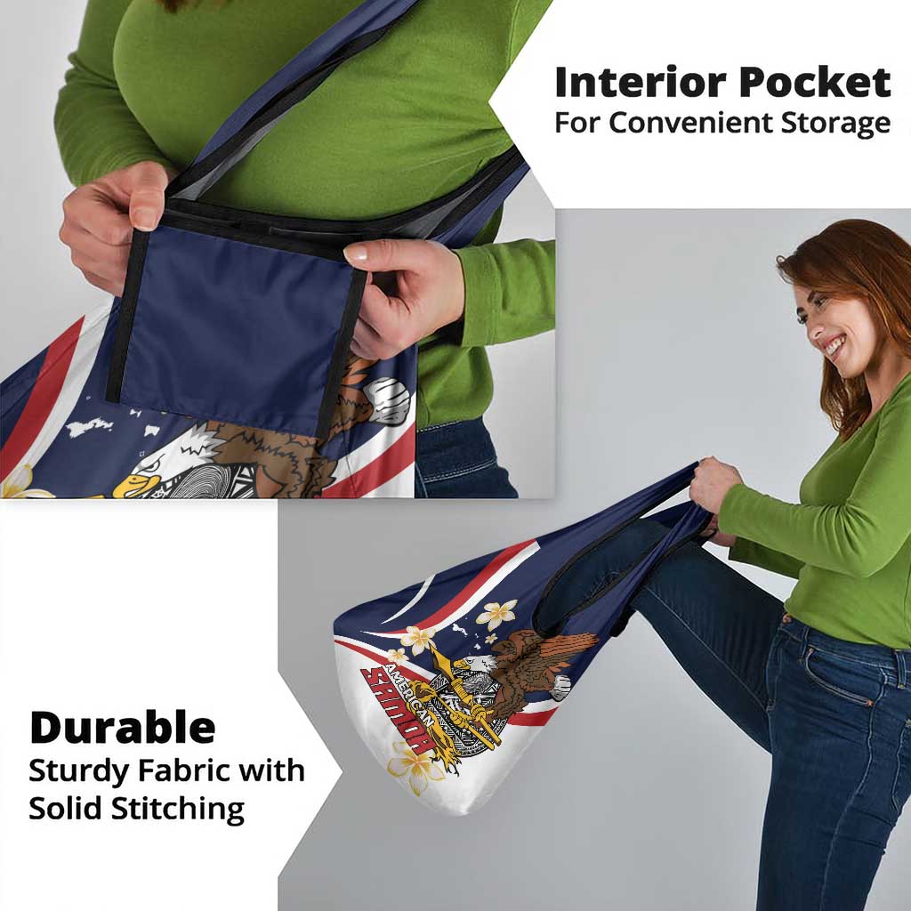 American Samoa Grocery Bag Amerika Samoa Bald Eagle