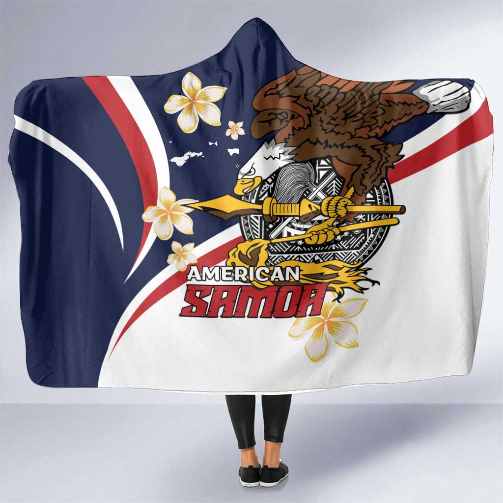American Samoa Hooded Blanket Amerika Samoa Bald Eagle