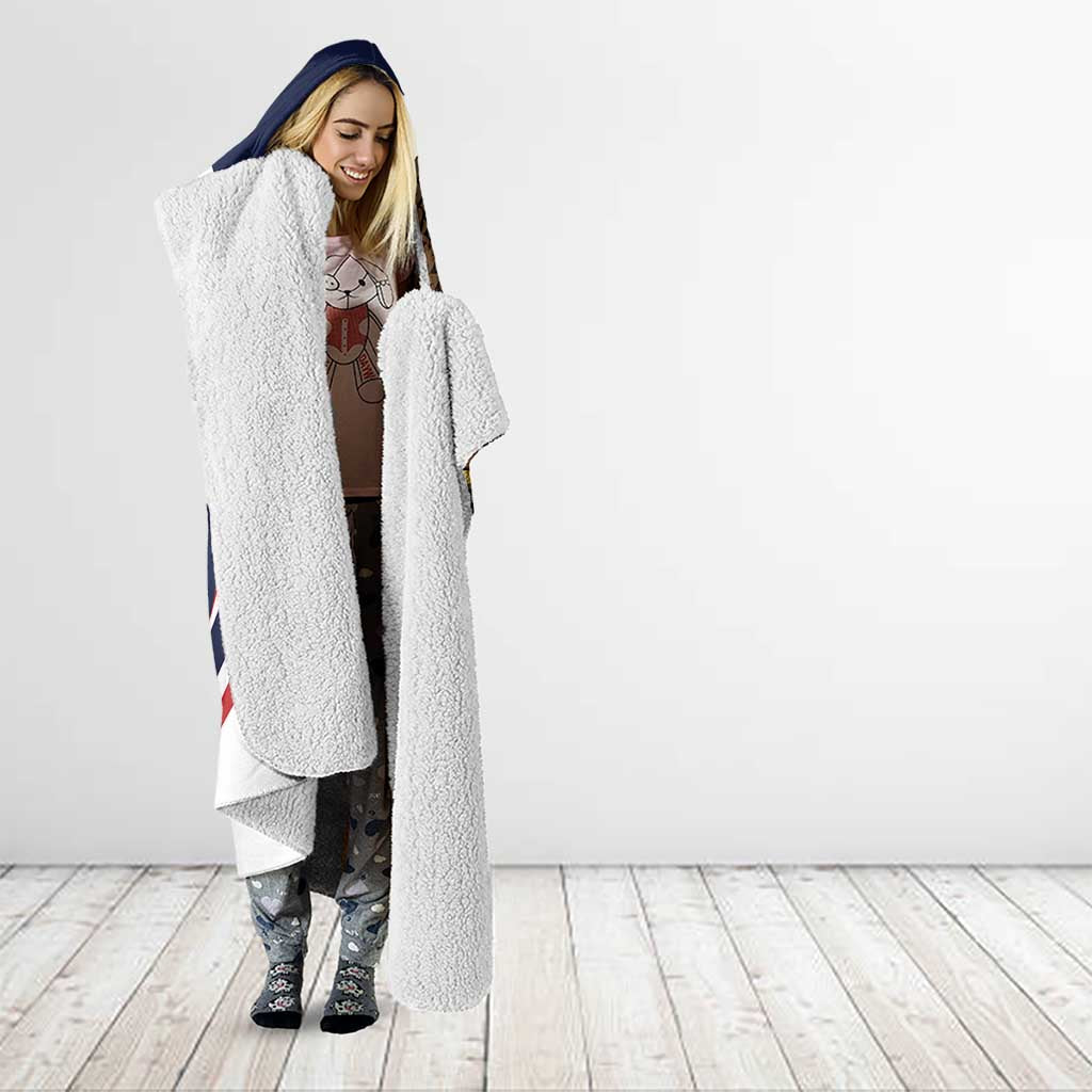 American Samoa Hooded Blanket Amerika Samoa Bald Eagle