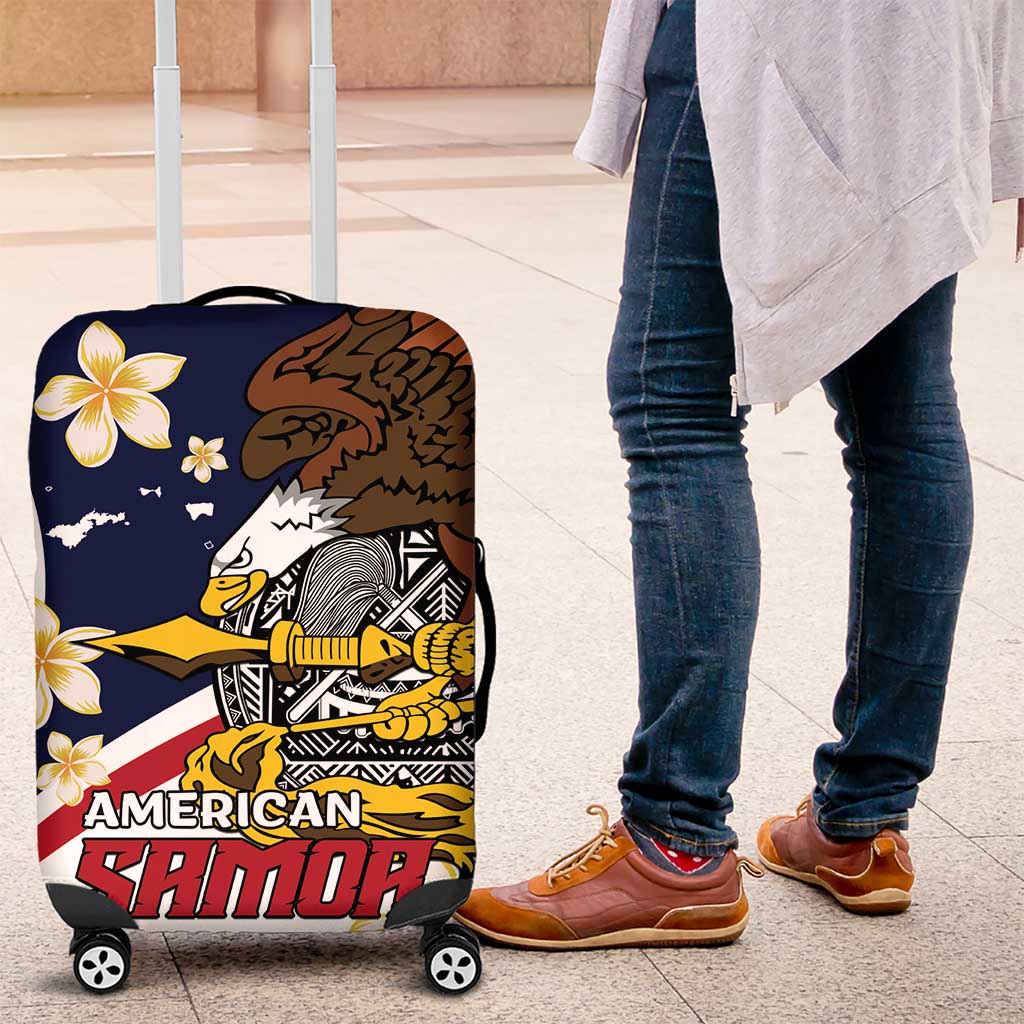 American Samoa Luggage Cover Amerika Samoa Bald Eagle