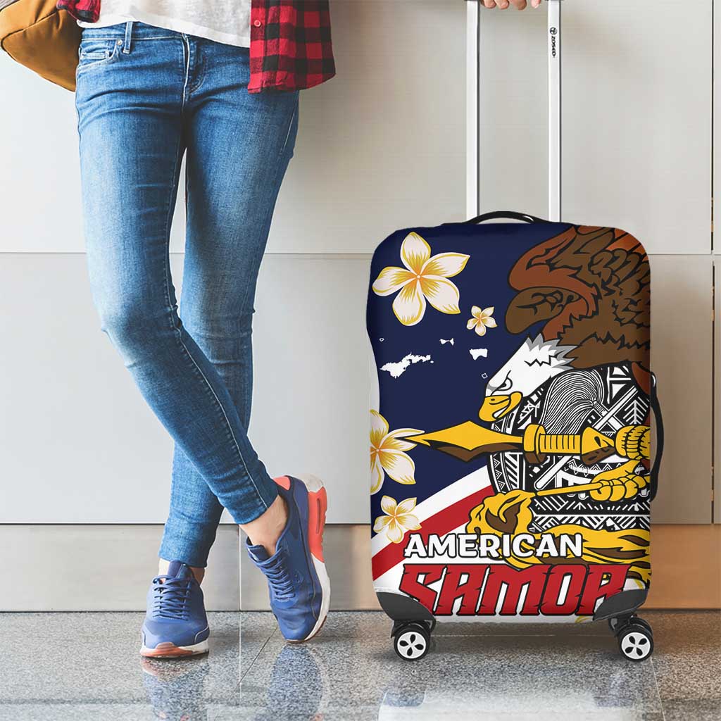 American Samoa Luggage Cover Amerika Samoa Bald Eagle