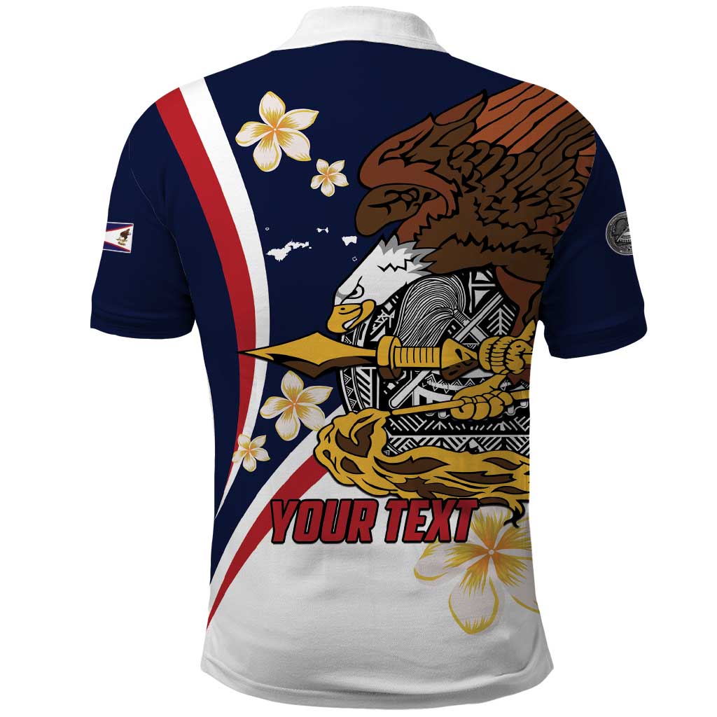 Personalized American Samoa Polo Shirt Amerika Samoa Bald Eagle