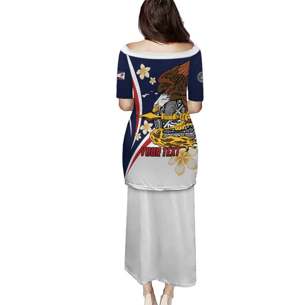 Personalized American Samoa Puletasi Amerika Samoa Bald Eagle