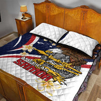 American Samoa Quilt Bed Set Amerika Samoa Bald Eagle