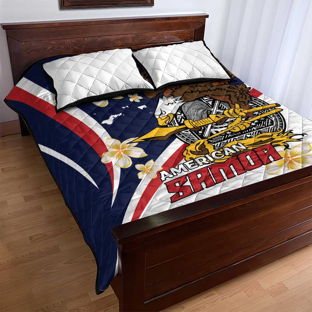 American Samoa Quilt Bed Set Amerika Samoa Bald Eagle