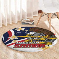 American Samoa Round Carpet Amerika Samoa Bald Eagle