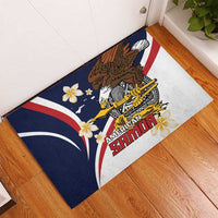 American Samoa Rubber Doormat Amerika Samoa Bald Eagle