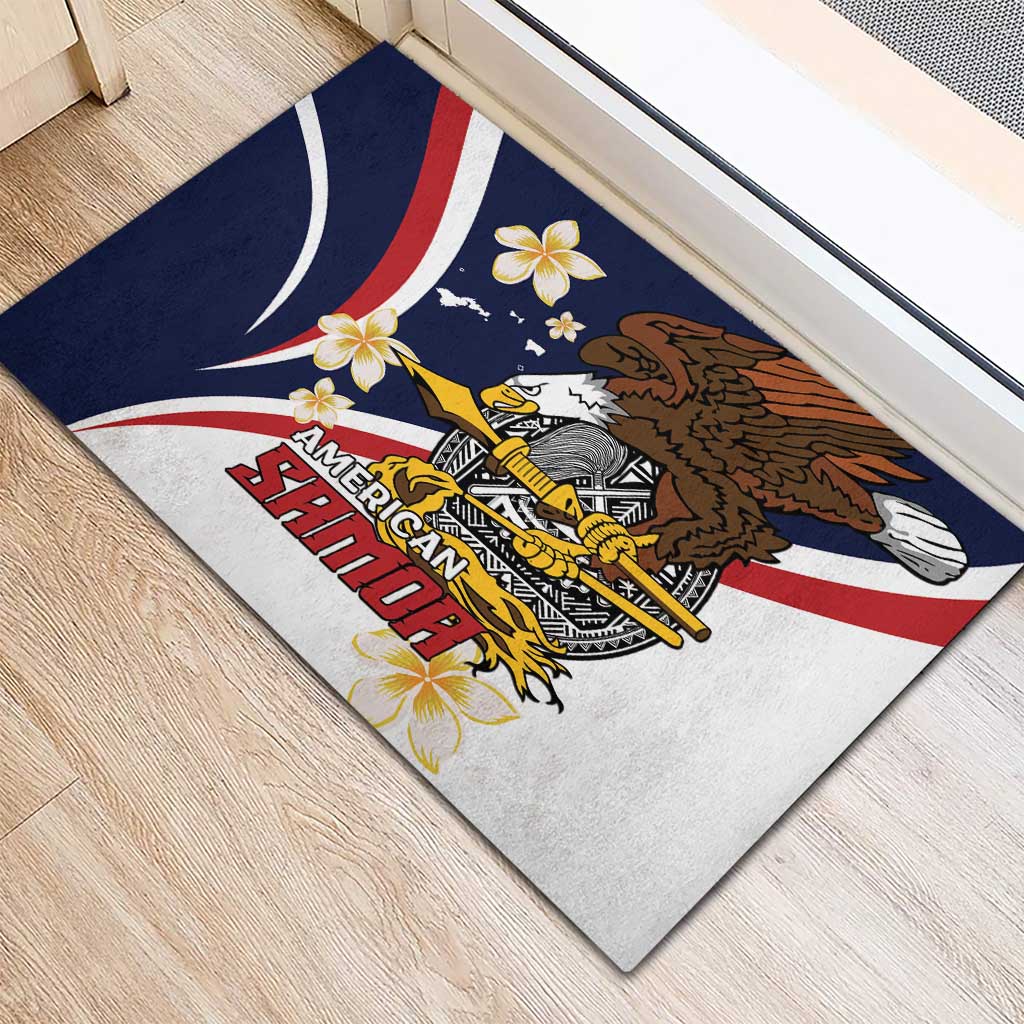 American Samoa Rubber Doormat Amerika Samoa Bald Eagle