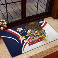 American Samoa Rubber Doormat Amerika Samoa Bald Eagle