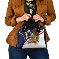 American Samoa Shoulder Handbag Amerika Samoa Bald Eagle