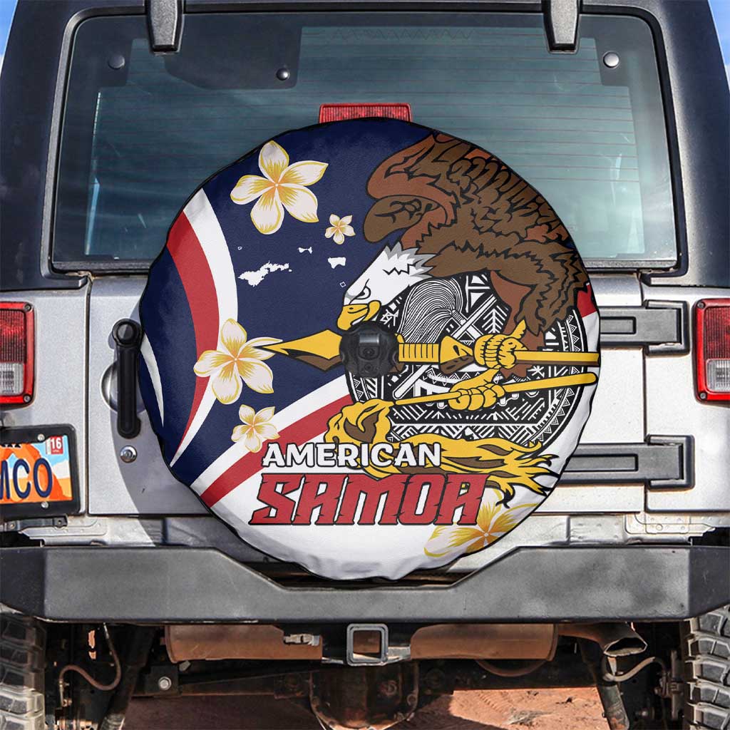 American Samoa Spare Tire Cover Amerika Samoa Bald Eagle