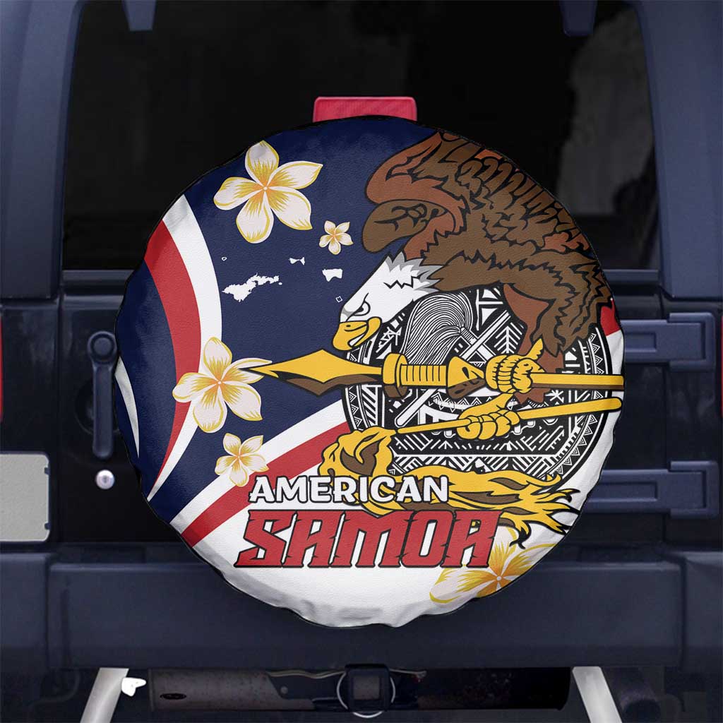 American Samoa Spare Tire Cover Amerika Samoa Bald Eagle